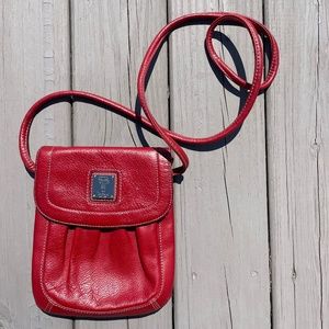 Tignanello Red Leather crossbody small bag